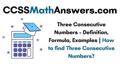 Three Consecutive Numbers – Definition, Formula, .